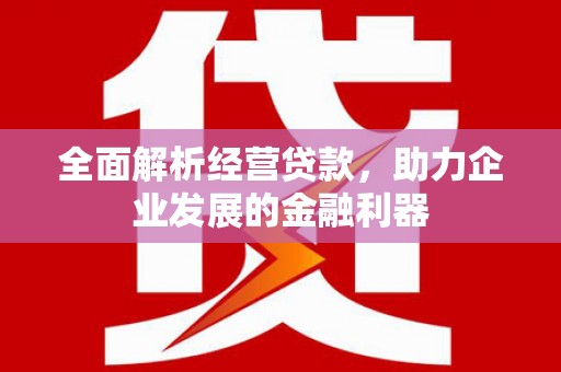 通榆全面解析经营贷款，助力企业发展的金融利器