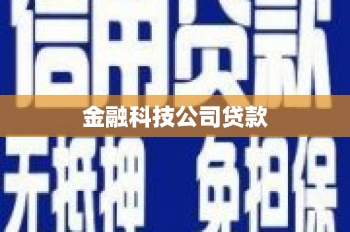 通榆金融科技公司贷款