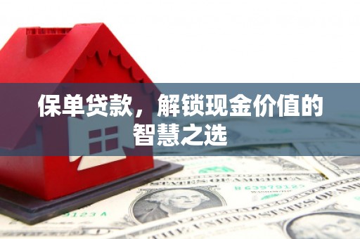 通榆保单贷款，解锁现金价值的智慧之选