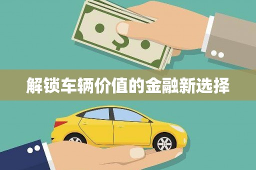 通榆解锁车辆价值的金融新选择