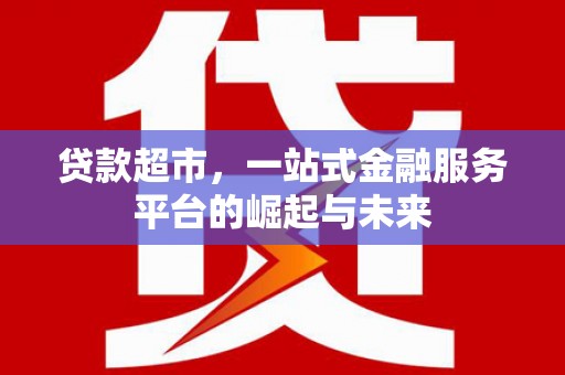 通榆贷款超市，一站式金融服务平台的崛起与未来