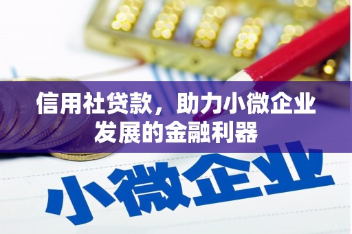 通榆信用社贷款，助力小微企业发展的金融利器