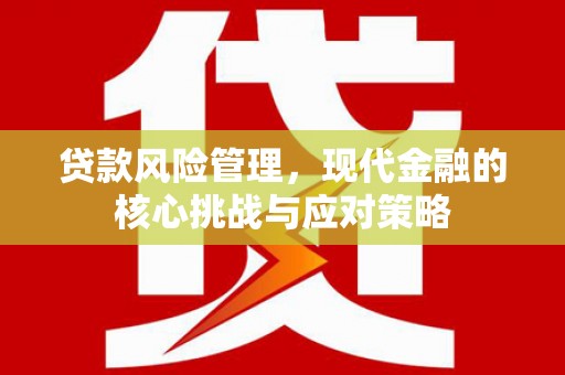 通榆贷款风险管理，现代金融的核心挑战与应对策略