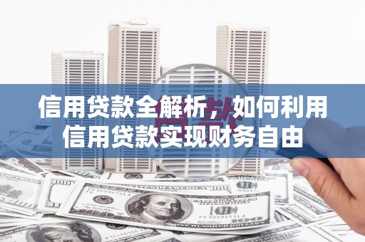 通榆信用贷款全解析，如何利用信用贷款实现财务自由