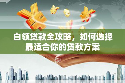通榆白领贷款全攻略，如何选择最适合你的贷款方案